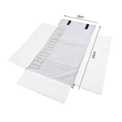 Travel Bracelet Jewelry Organizer Roll Up Bag Portable Velvet Ring Earrings Pendant Necklace Storage Bag Ornaments Foldable Case - The Shop At Crown Perth