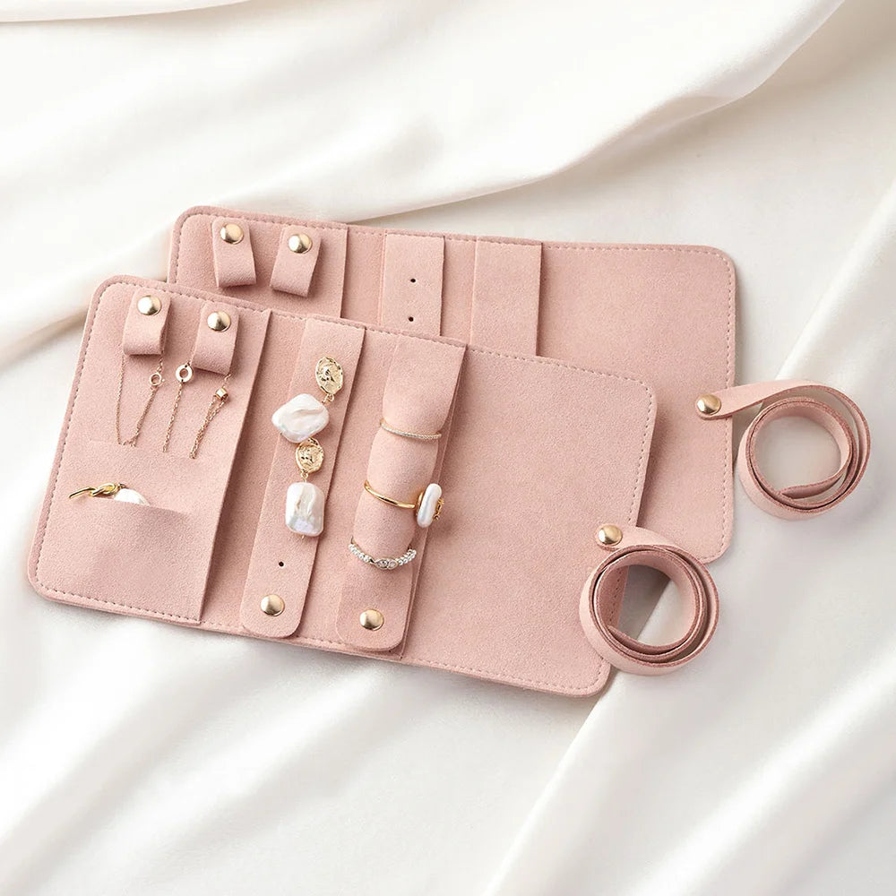 Lightweight Jewelry Organizer Roll Waterproof Foldable Travel Storage Bag for Women Girls Necklaces Rings Earrings Bracelet - The Shop At Crown Perth