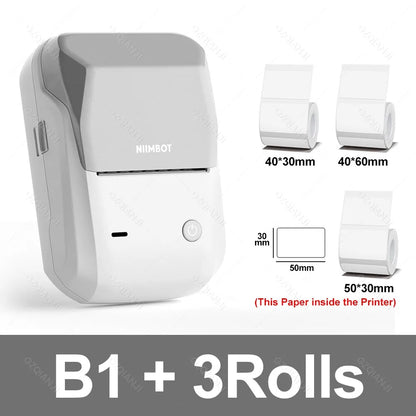 B1 Portable Thermal Label Printer – 2-Inch Bluetooth Sticker & Waterproof Label Maker - The Shop At Crown Perth
