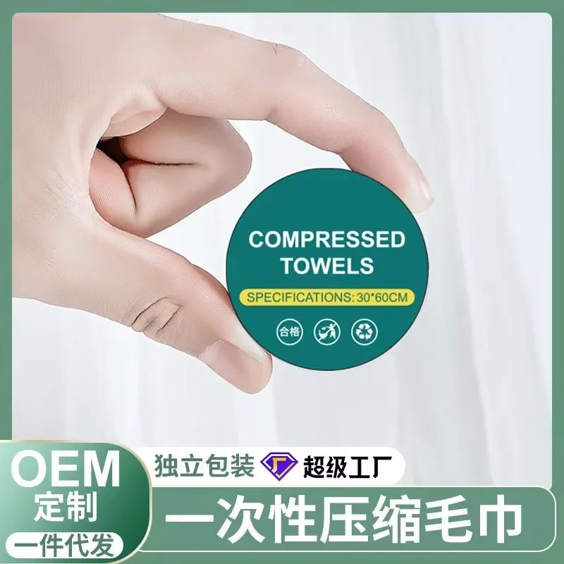 Sterilized Compressed Towel Individually Wrapped Extra Thick Non-Woven Fabric for Travel Camping - The Shop At Crown Perth