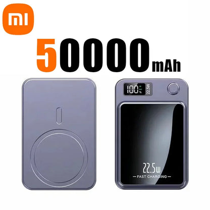 Xiaomi 100000mAh Magnetic Power Bank Wireless Fast Charger For Magsafe Portable Auxiliary Battery For iphone Huawei Samsung 2025 - The Shop At Crown Perth