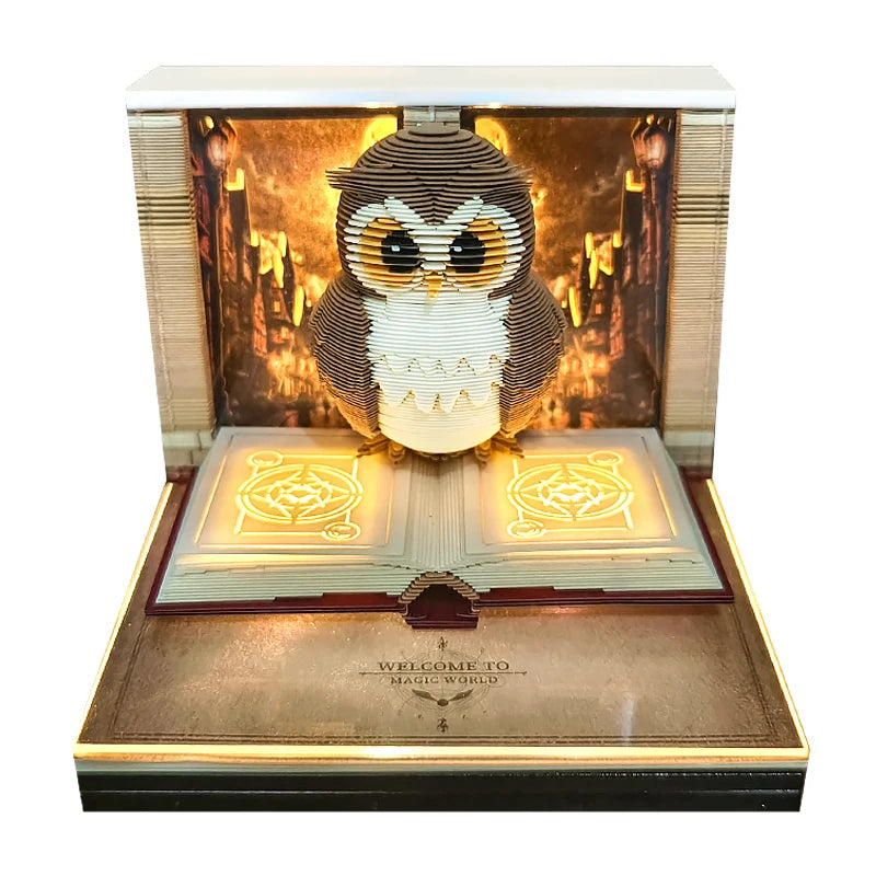 Omoshiroi Block 2026 Calendar Memo Pad 3D Carving Notepad TearOff Paper Memo Pad Block Notes Castle SKY Calendar Christmas Gift - The Shop At Crown Perth