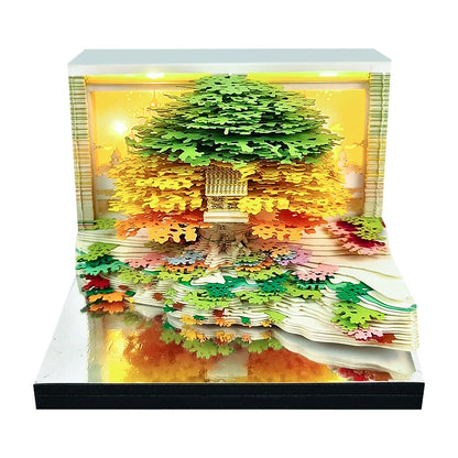 Omoshiroi Block 2026 Calendar Memo Pad 3D Carving Notepad TearOff Paper Memo Pad Block Notes Castle SKY Calendar Christmas Gift - The Shop At Crown Perth