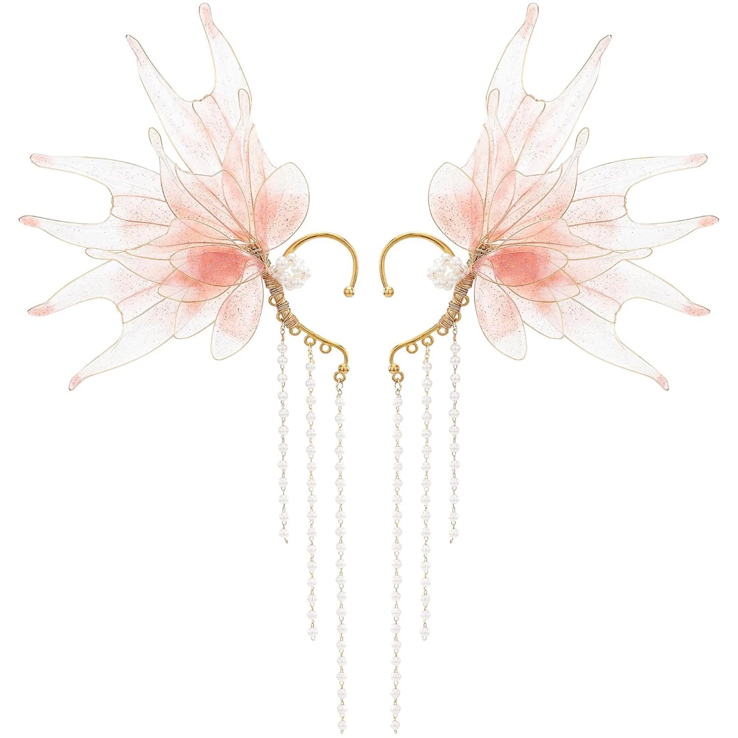 Combhasaki Women's Fairy Ear Cuffs Beautiful Clip-on Mermaid Earrings Fashion Ear Cuffs Cosplay Accessories - The Shop At Crown Perth