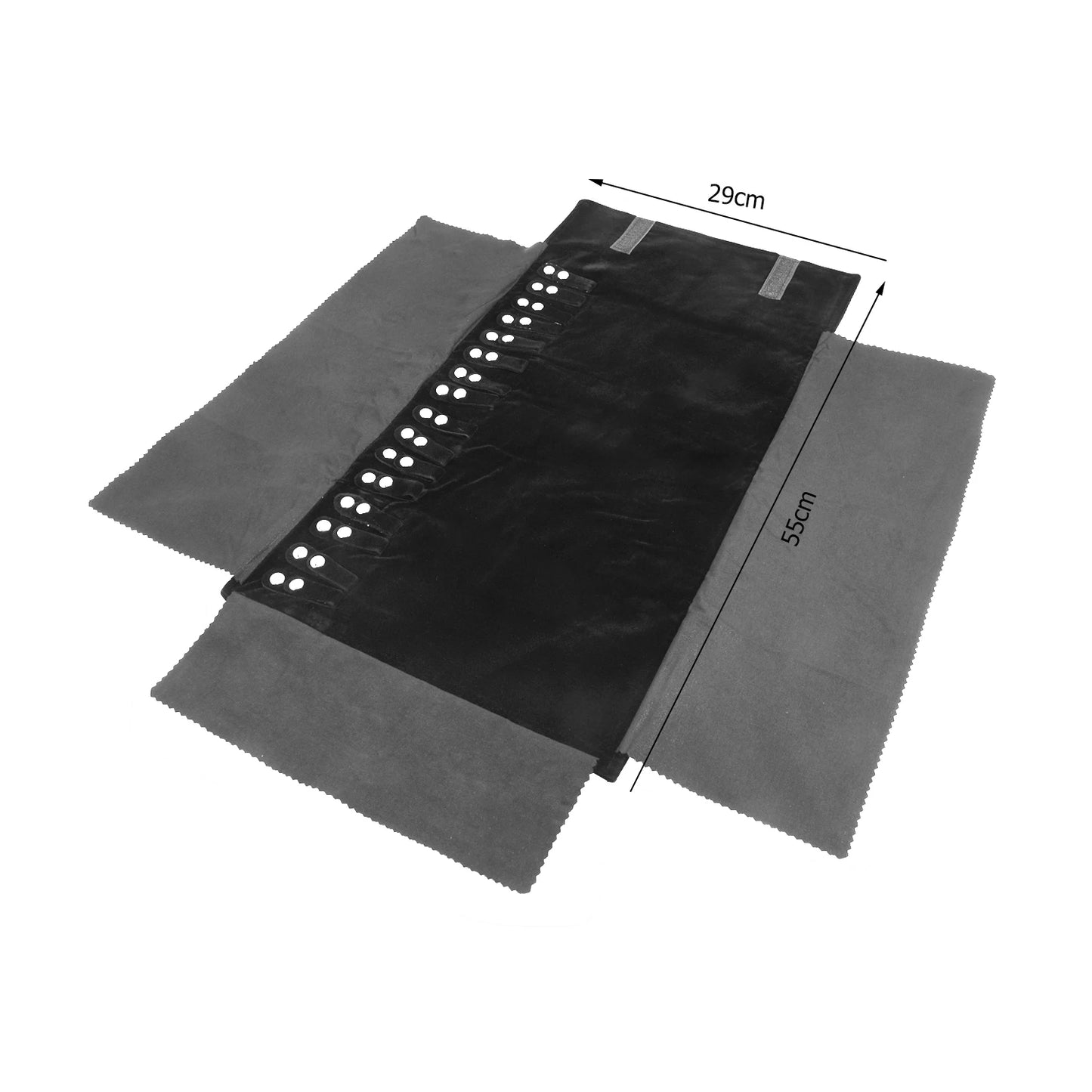 Travel Bracelet Jewelry Organizer Roll Up Bag Portable Velvet Ring Earrings Pendant Necklace Storage Bag Ornaments Foldable Case - The Shop At Crown Perth