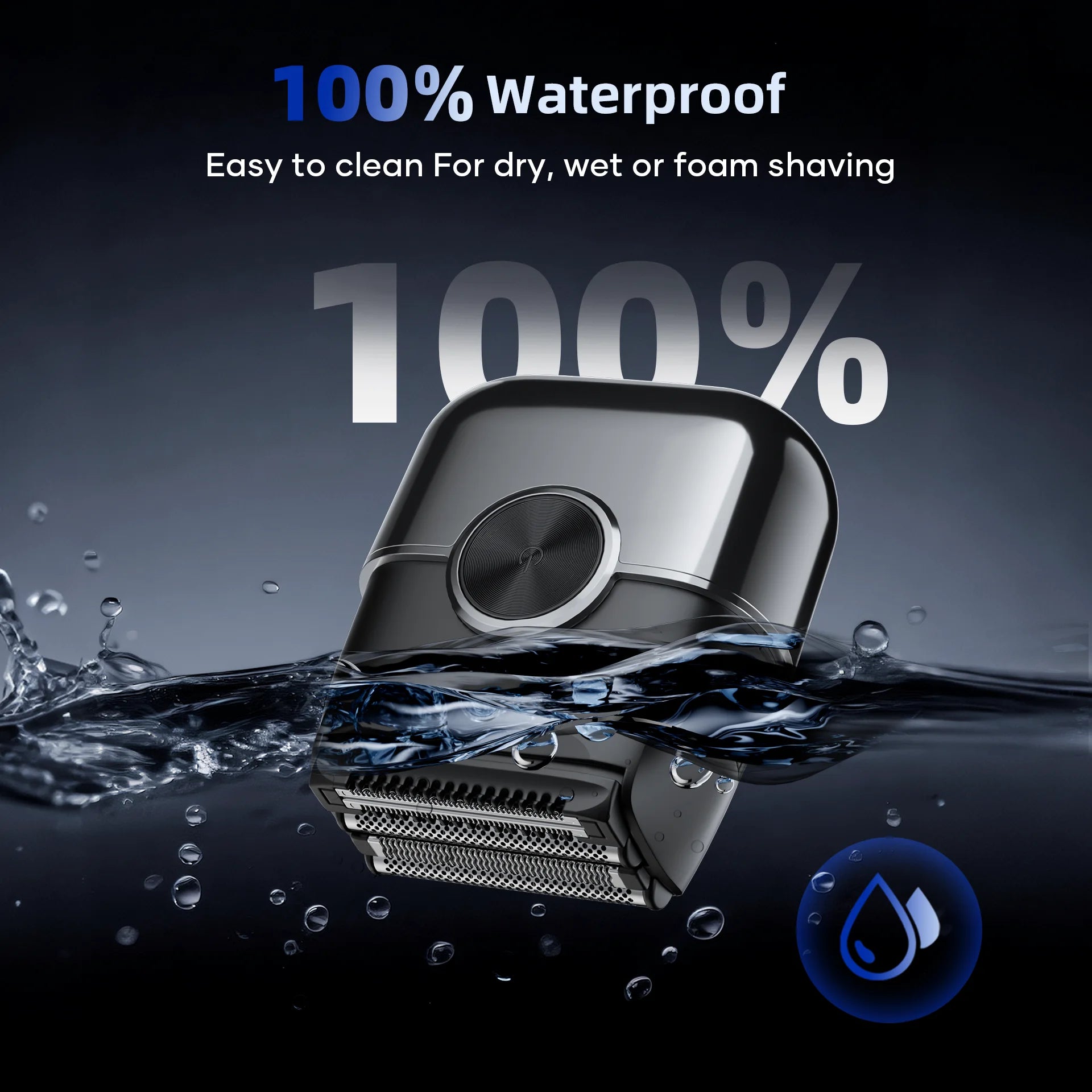 KENSEN S26 Electric Shaver for Men 4D Floating Blades Foil Shavers Waterproof 8000RPM Beard Trimmer Portable Mini Electric Razor - The Shop At Crown Perth