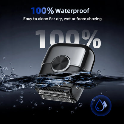 KENSEN S26 Electric Shaver for Men 4D Floating Blades Foil Shavers Waterproof 8000RPM Beard Trimmer Portable Mini Electric Razor - The Shop At Crown Perth