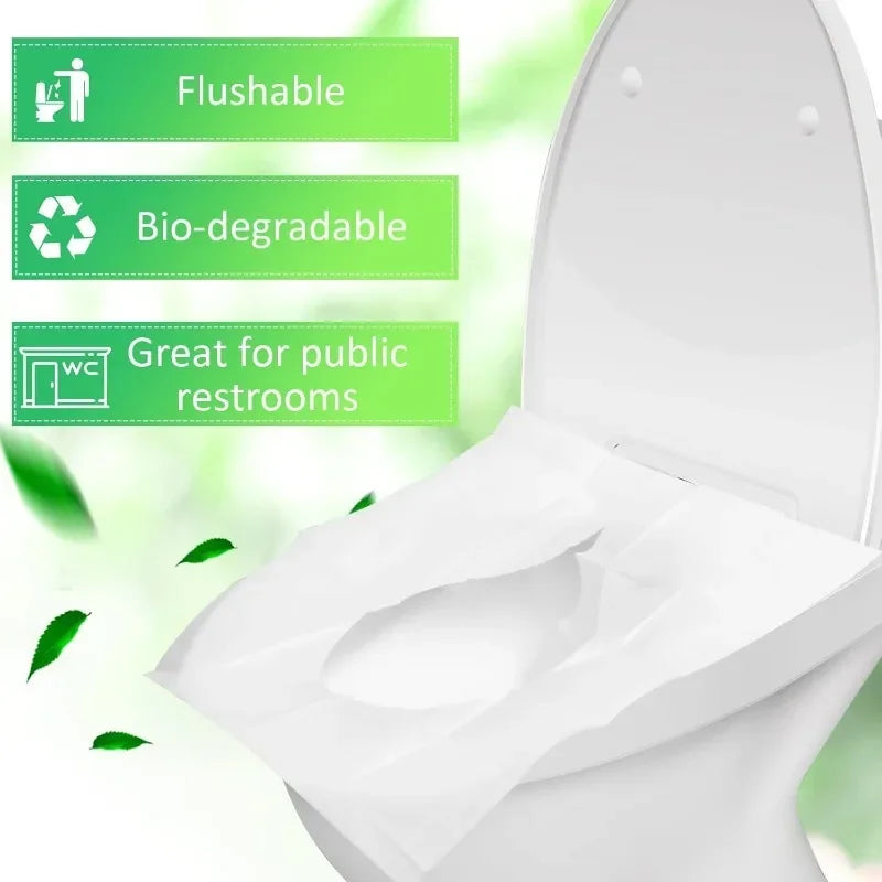 Disposable Toilet Seat Cover Portable Travel Camping Hotel Bathroom Degradable Waterproof Toilet Mat Bathroom Accessories - The Shop At Crown Perth