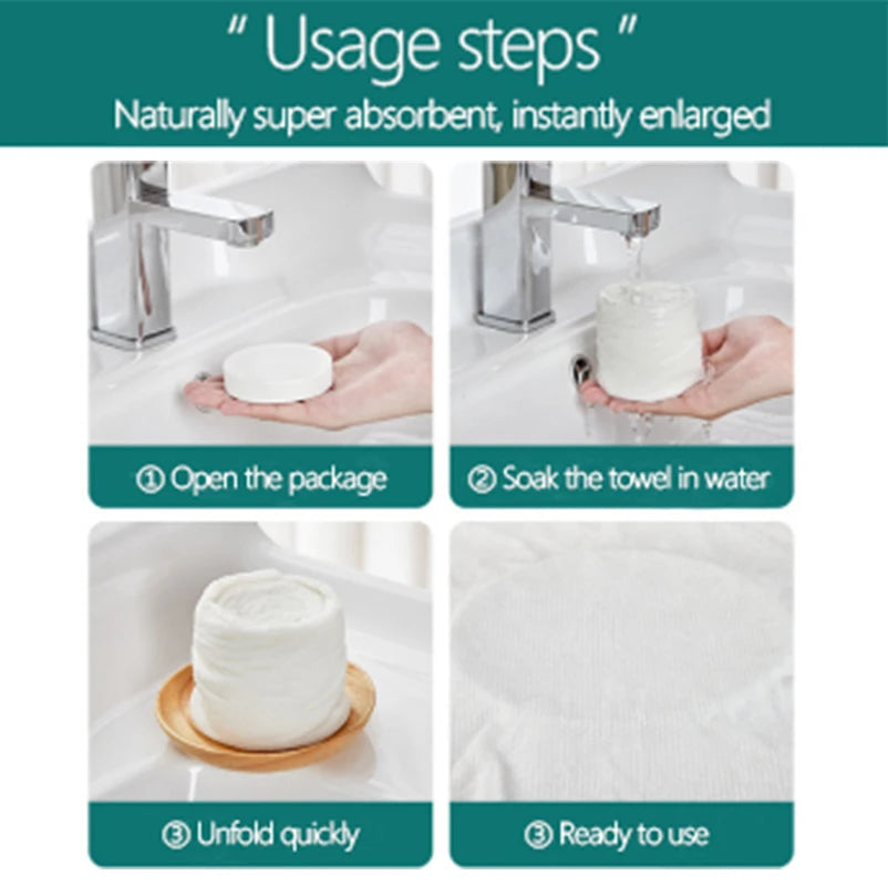 Sterilized Compressed Towel Individually Wrapped Extra Thick Non-Woven Fabric for Travel Camping - The Shop At Crown Perth