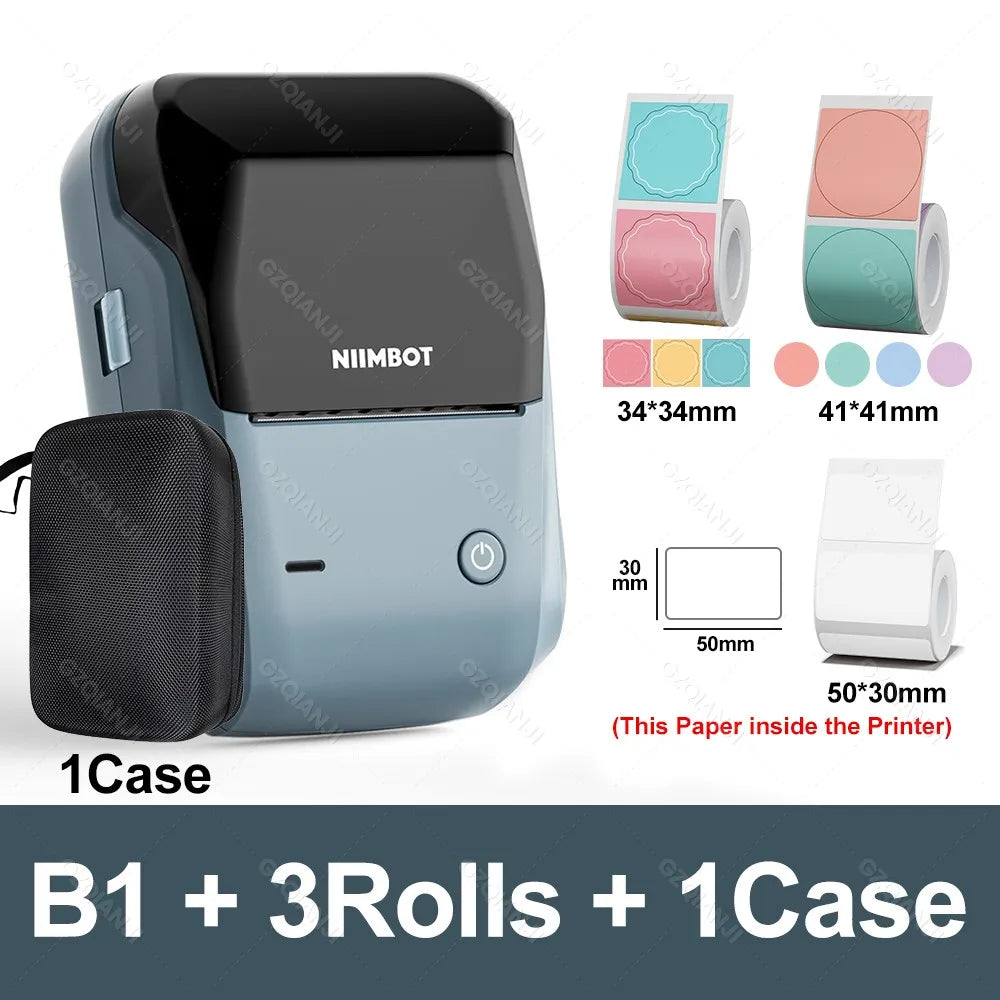 B1 Mini Bluetooth Label Printer for Round UV Stickers - The Shop At Crown Perth