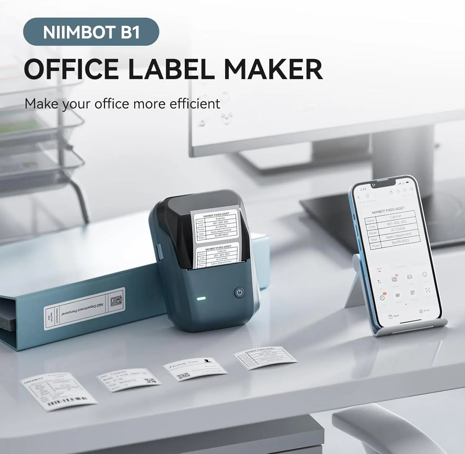 B1 Mini Bluetooth Label Printer for Round UV Stickers - The Shop At Crown Perth