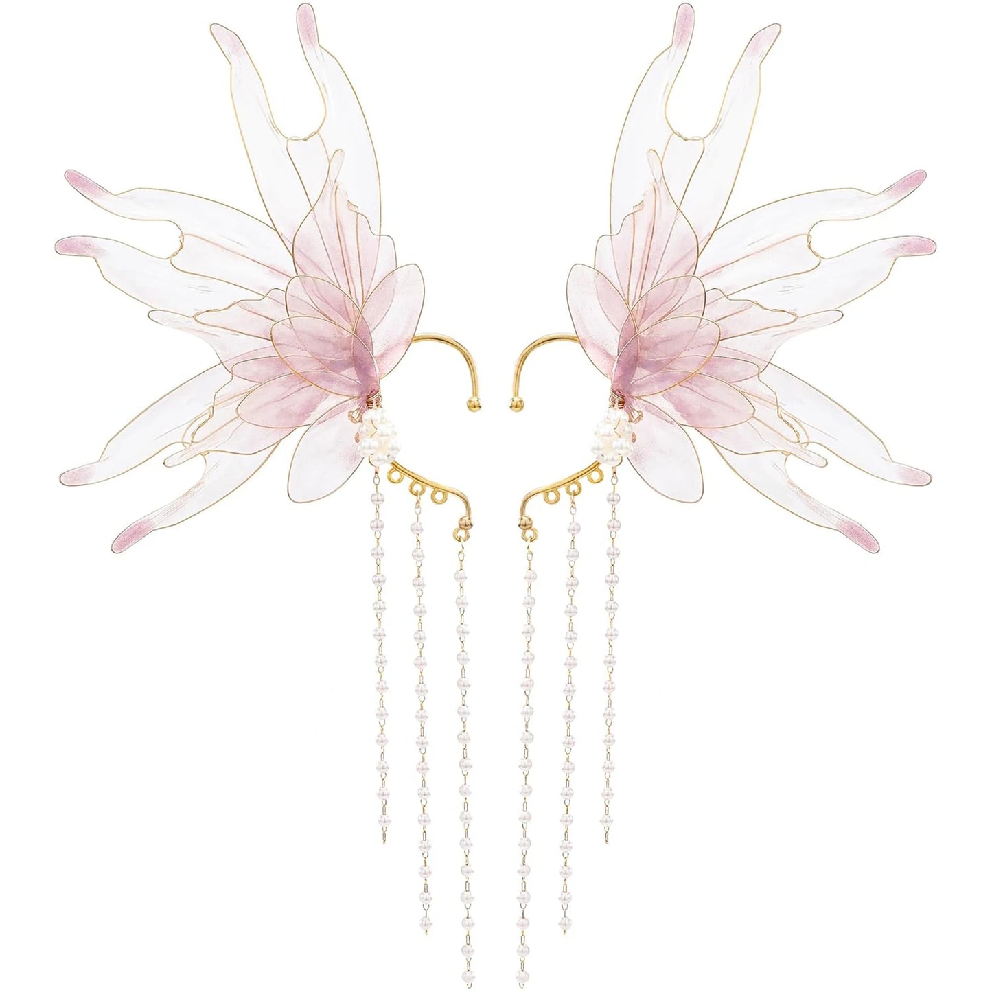 Combhasaki Women's Fairy Ear Cuffs Beautiful Clip-on Mermaid Earrings Fashion Ear Cuffs Cosplay Accessories - The Shop At Crown Perth