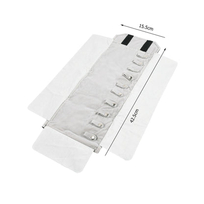 Travel Bracelet Jewelry Organizer Roll Up Bag Portable Velvet Ring Earrings Pendant Necklace Storage Bag Ornaments Foldable Case - The Shop At Crown Perth