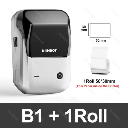 B1 Portable Thermal Label Printer – 2-Inch Bluetooth Sticker & Waterproof Label Maker - The Shop At Crown Perth