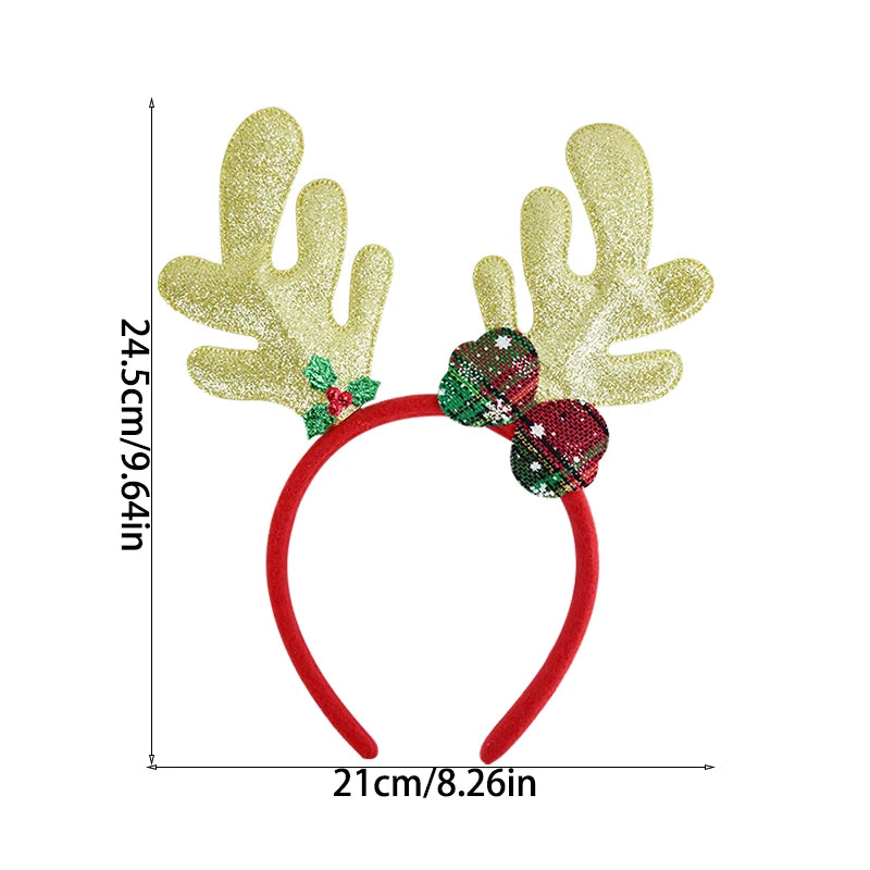 Christmas Headband Kids Adult Santa Claus Elk Xmax Tree Hair Accessories Photo Props Christmas Decoration 2025 New Year Gifts - The Shop At Crown Perth