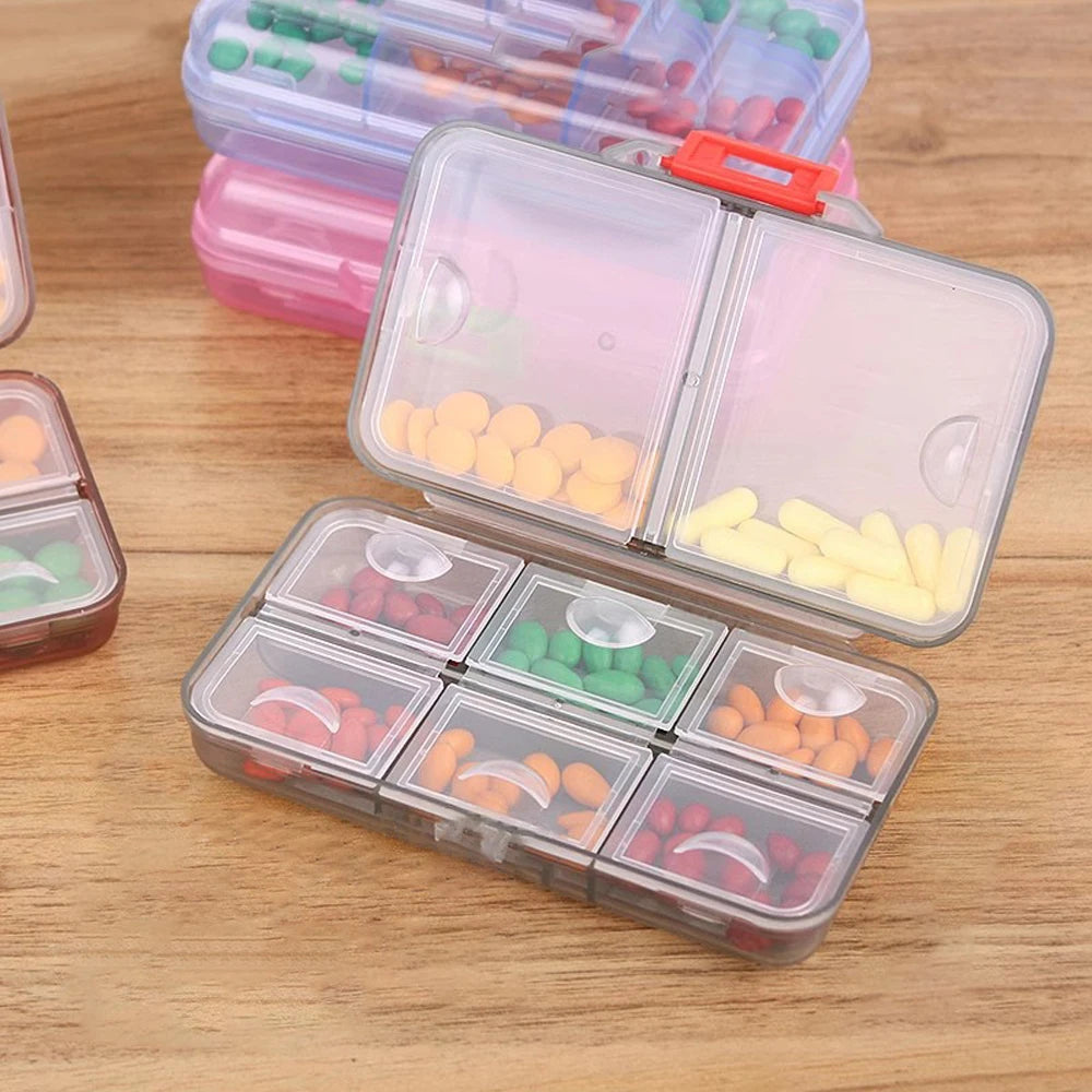 1PCS Portable Travel Pill Organizer with 7/8 Compartments,Weekly Pill Case Waterproof Pill Box for Daily Vitamins and Medicine - The Shop At Crown Perth
