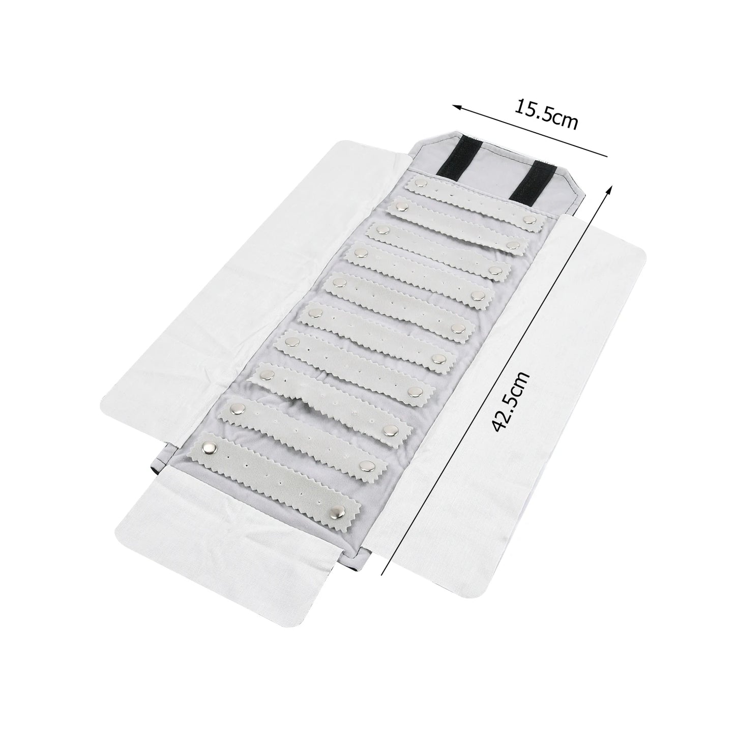 Travel Bracelet Jewelry Organizer Roll Up Bag Portable Velvet Ring Earrings Pendant Necklace Storage Bag Ornaments Foldable Case - The Shop At Crown Perth