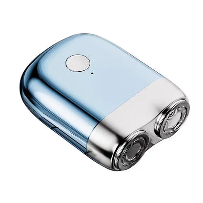 Magnetic Double Blade Shaver Fully Automatic Electric Shaver For Men Portable Waterproof Shaver Rechargeable Mini Rotary Shaver - The Shop At Crown Perth