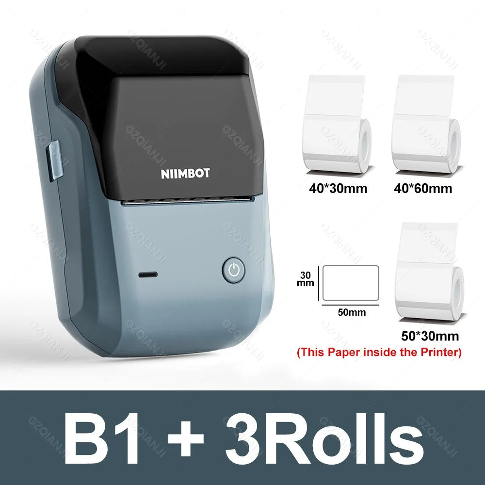 B1 Portable Thermal Label Printer – 2-Inch Bluetooth Sticker & Waterproof Label Maker - The Shop At Crown Perth
