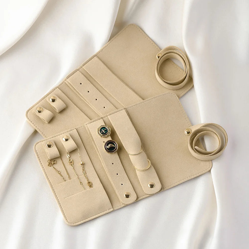 Lightweight Jewelry Organizer Roll Waterproof Foldable Travel Storage Bag for Women Girls Necklaces Rings Earrings Bracelet - The Shop At Crown Perth
