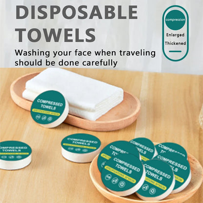 Sterilized Compressed Towel Individually Wrapped Extra Thick Non-Woven Fabric for Travel Camping - The Shop At Crown Perth