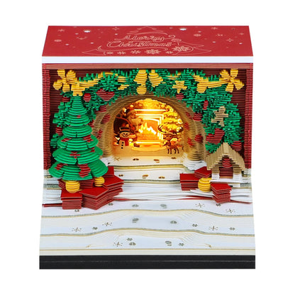 Omoshiroi Block 2026 Calendar Memo Pad 3D Carving Notepad TearOff Paper Memo Pad Block Notes Castle SKY Calendar Christmas Gift - The Shop At Crown Perth