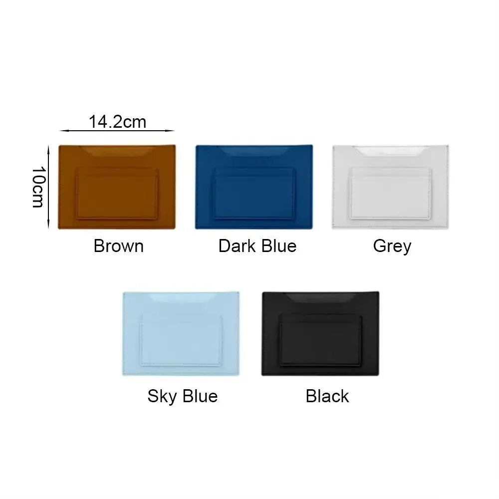 Multicolor Passport Cover PU Waterproof Card Holder Large Capacity Multi-slots Certificate Storage Bag Travel Bussiness Wallet - The Shop At Crown Perth