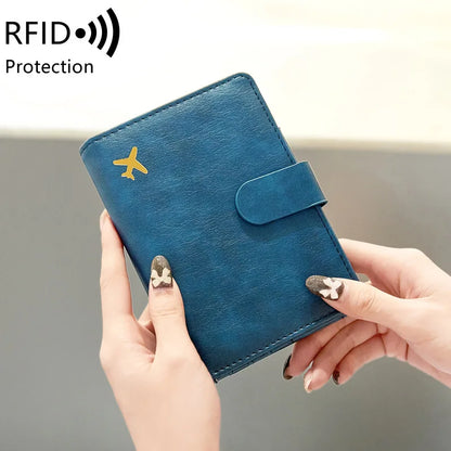 Travel Passport Wallet Women Man Card Holder RFID Blocking Credit Card ID Bag Plane Ticket Holder Multifunction Wallets - The Shop At Crown Perth