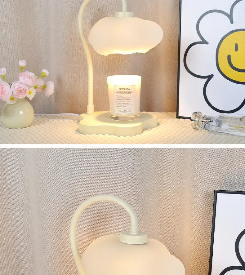 Creative Cloud-Shaped Wax Melt Lamp with Timer  Aromatherapy Night Light, Scented Candle Warmer, Stylish Desk Table Lamp - The Shop At Crown Perth