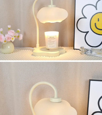 Creative Cloud-Shaped Wax Melt Lamp with Timer  Aromatherapy Night Light, Scented Candle Warmer, Stylish Desk Table Lamp - The Shop At Crown Perth