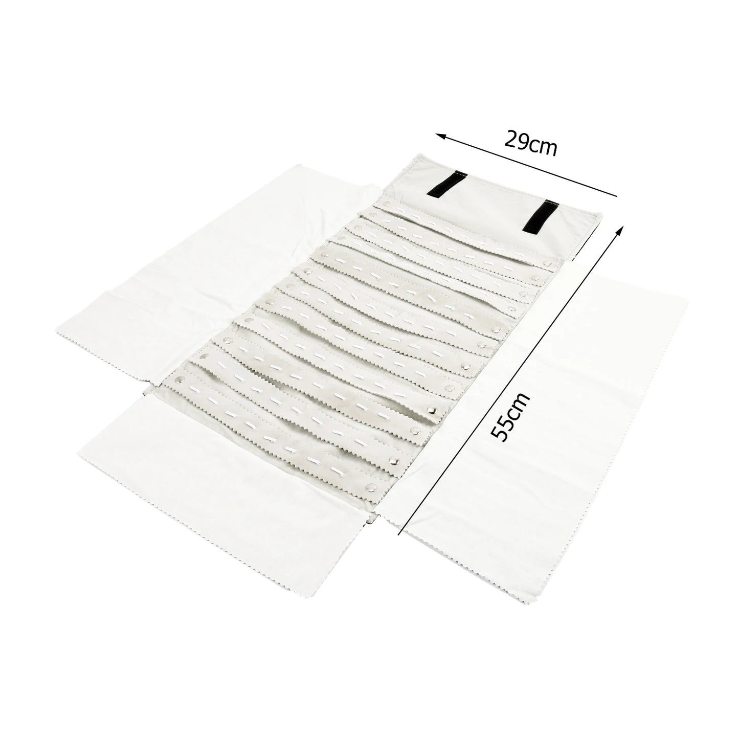 Travel Bracelet Jewelry Organizer Roll Up Bag Portable Velvet Ring Earrings Pendant Necklace Storage Bag Ornaments Foldable Case - The Shop At Crown Perth