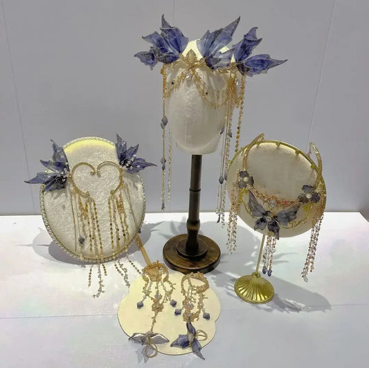 Fairy Mermaid Hair Crown Handmade Hair Accessories Ancient Style Flow Princess Jewelry Set - The Shop At Crown Perth