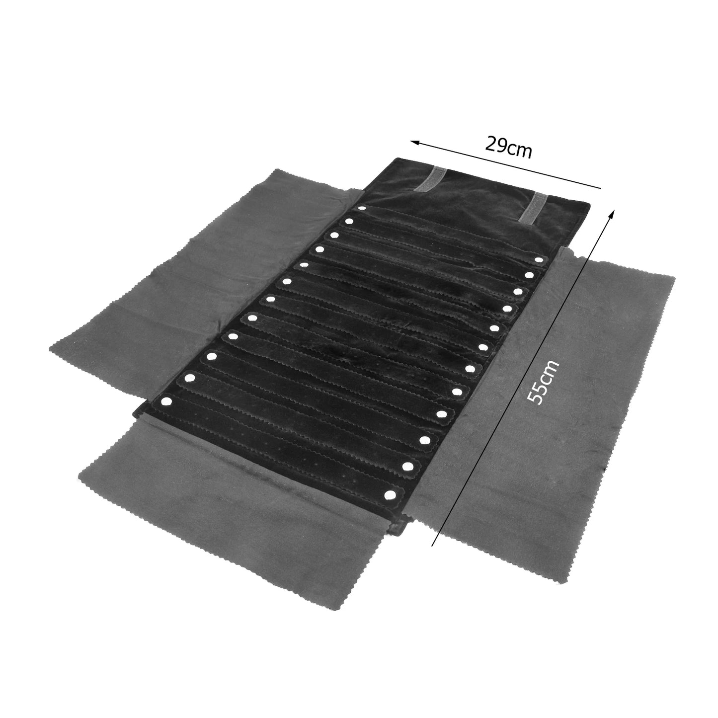 Travel Bracelet Jewelry Organizer Roll Up Bag Portable Velvet Ring Earrings Pendant Necklace Storage Bag Ornaments Foldable Case - The Shop At Crown Perth