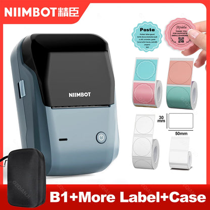 B1 Mini Bluetooth Label Printer for Round UV Stickers - The Shop At Crown Perth