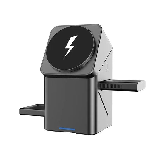 3-in-1 Magnetic Wireless Charger Stand – Fast Charging for iPhone, iWatch & AirPods - The Shop At Crown Perth