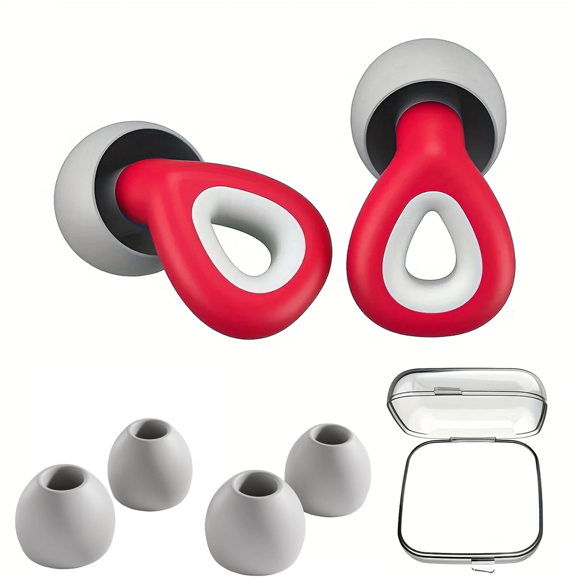 HUAK 1 pair of silicone earplugs, ear protection, hearing protection,swim, sleep, work, travel and other scenes, noise reduction - The Shop At Crown Perth