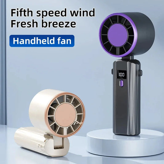 Portable Fan: 13000 RPM High-Speed Rapid Cooling, USB-Powered with Large Battery Capacity - The Shop At Crown Perth