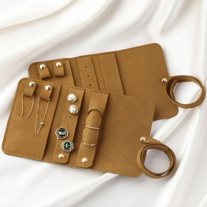 Lightweight Jewelry Organizer Roll Waterproof Foldable Travel Storage Bag for Women Girls Necklaces Rings Earrings Bracelet - The Shop At Crown Perth