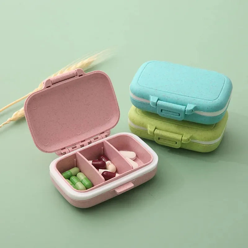 Mini Portable Pills Organizer Case 3 Grids PillBox Tablet Storage Container Weekly Medicine Pill's Box Pill Case Drug Dispense - The Shop At Crown Perth