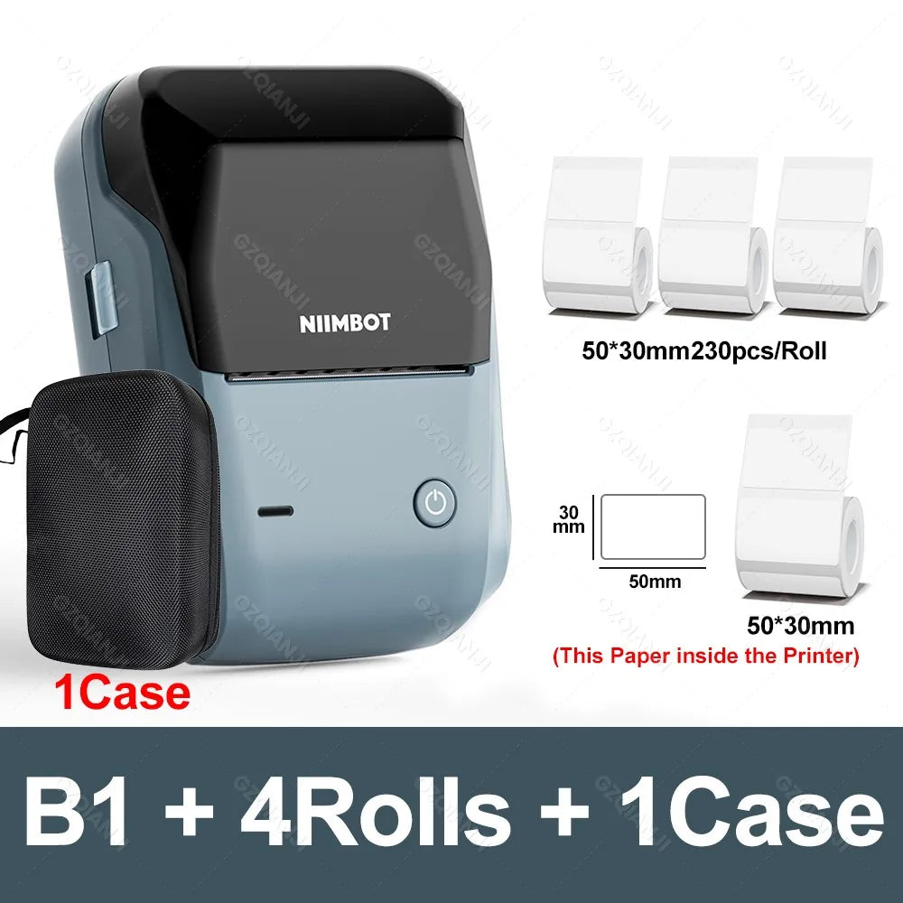B1 Portable Thermal Label Printer – 2-Inch Bluetooth Sticker & Waterproof Label Maker - The Shop At Crown Perth