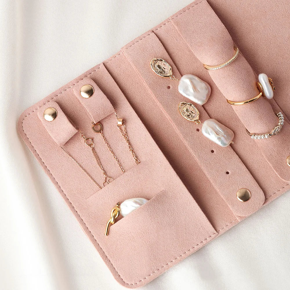 Lightweight Jewelry Organizer Roll Waterproof Foldable Travel Storage Bag for Women Girls Necklaces Rings Earrings Bracelet - The Shop At Crown Perth