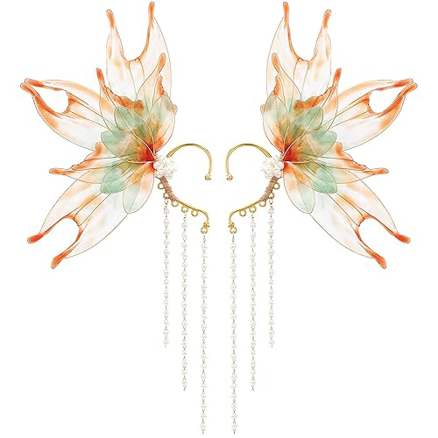 Combhasaki Women's Fairy Ear Cuffs Beautiful Clip-on Mermaid Earrings Fashion Ear Cuffs Cosplay Accessories - The Shop At Crown Perth