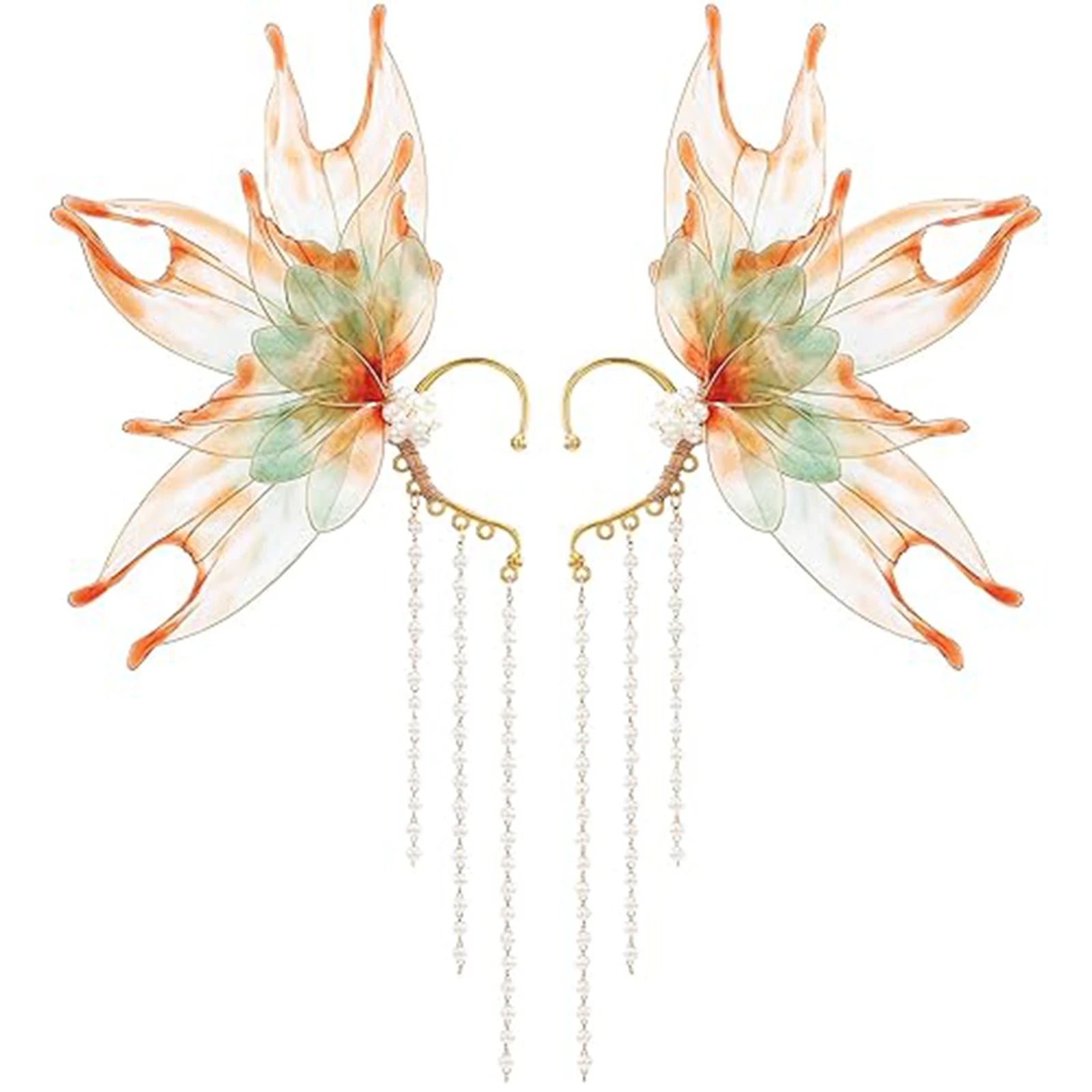 Combhasaki Women's Fairy Ear Cuffs Beautiful Clip-on Mermaid Earrings Fashion Ear Cuffs Cosplay Accessories - The Shop At Crown Perth