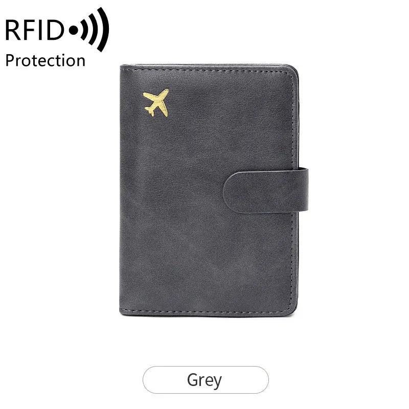 Travel Passport Wallet Women Man Card Holder RFID Blocking Credit Card ID Bag Plane Ticket Holder Multifunction Wallets - The Shop At Crown Perth