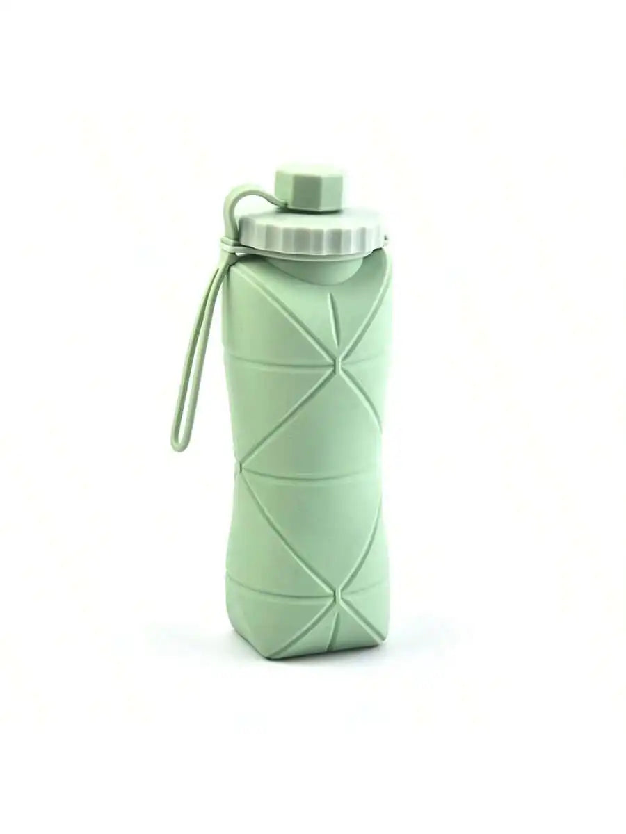 1Pc 600mlLarge Collapsible Silicone Cup-Portable Travel Water Bottle for Outdoor, Food-Grade with Fresh Colors, Foldable Design - The Shop At Crown Perth