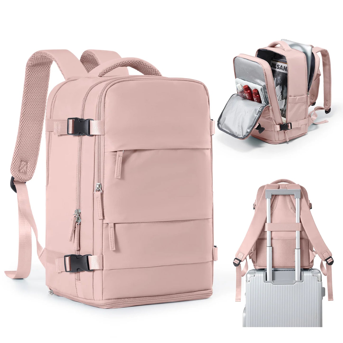 Women Men Hand Luggage Backpack Business College Laptop Travel Backpack Waterproof Carry on mochila viaje cabina avion 40x20x25 - The Shop At Crown Perth