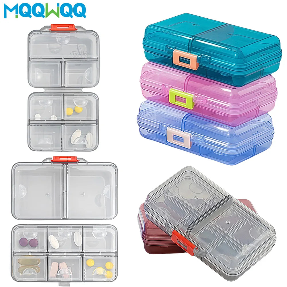 1PCS Portable Travel Pill Organizer with 7/8 Compartments,Weekly Pill Case Waterproof Pill Box for Daily Vitamins and Medicine - The Shop At Crown Perth