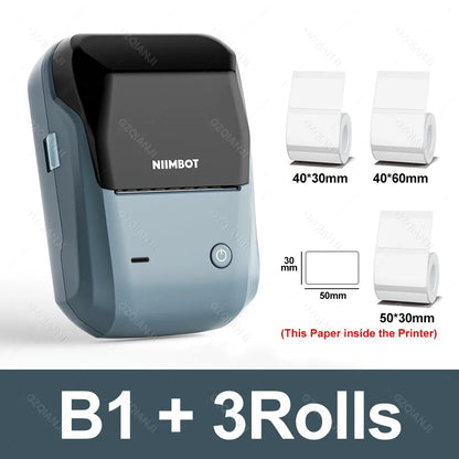 B1 Mini Bluetooth Label Printer for Round UV Stickers - The Shop At Crown Perth