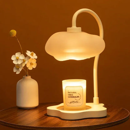 Creative Cloud-Shaped Wax Melt Lamp with Timer  Aromatherapy Night Light, Scented Candle Warmer, Stylish Desk Table Lamp - The Shop At Crown Perth