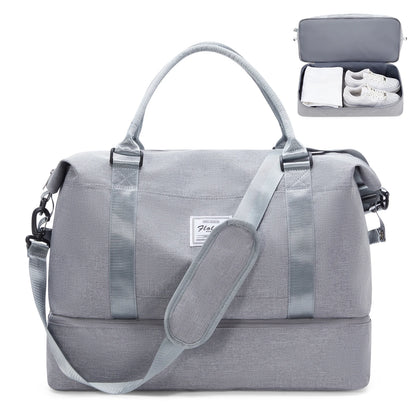 Travel Tote Bag, Lightweight Handbag with Shoe Compartment, Large Capacity Crossbody Shoulder Bag, Cabin Travel Bag, Sports Bag - The Shop At Crown Perth